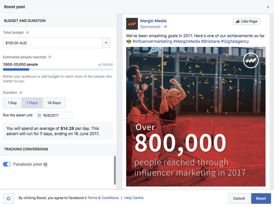 buy facebook boost post with bitcoin